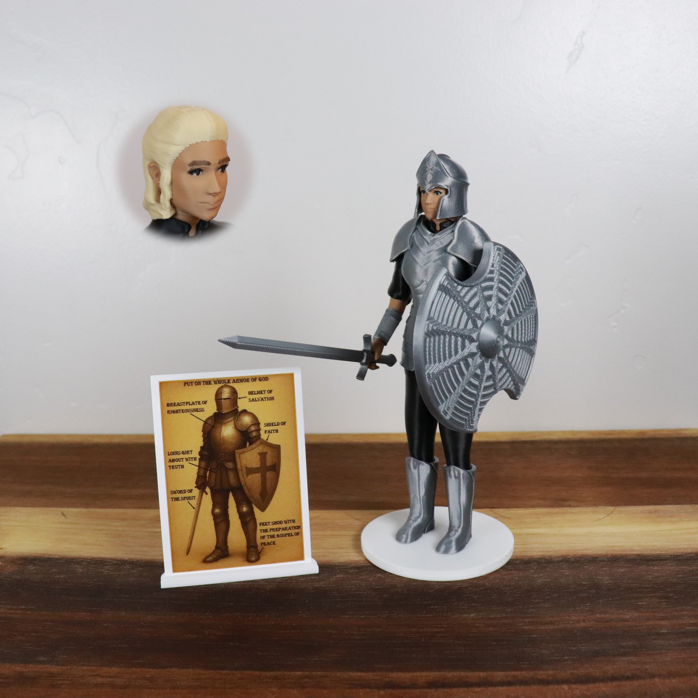 Armor of God Warrior - WOMAN (Black Tunic)