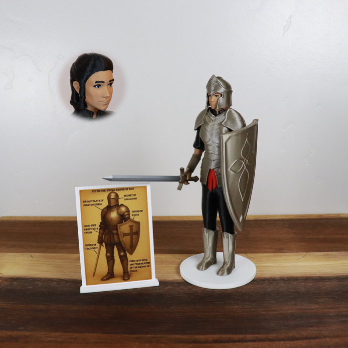 Armor of God Warrior - WOMAN (Black Tunic)