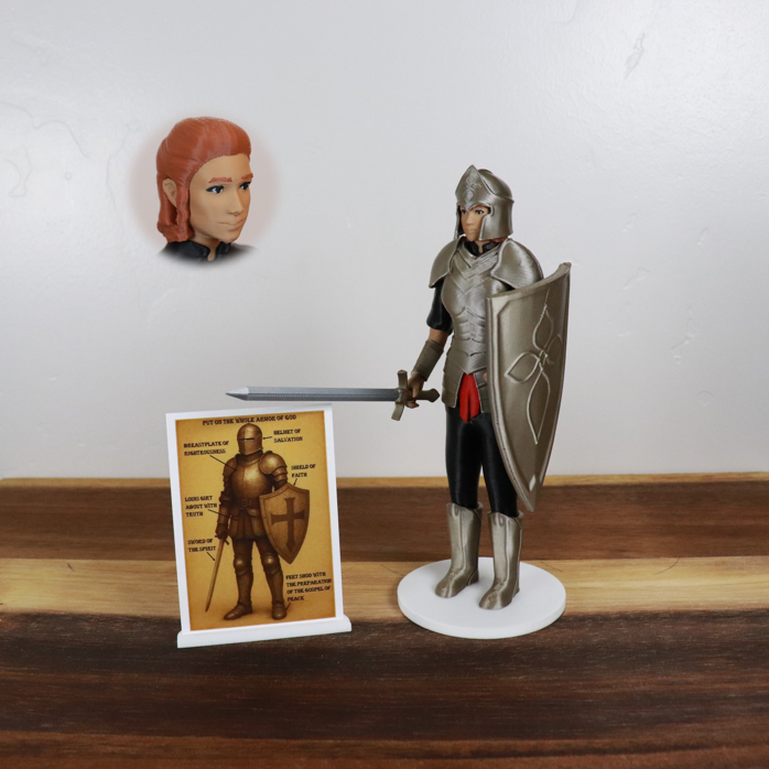 Armor of God Warrior - WOMAN (Black Tunic)