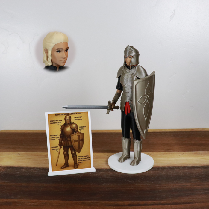 Armor of God Warrior - WOMAN (Black Tunic)