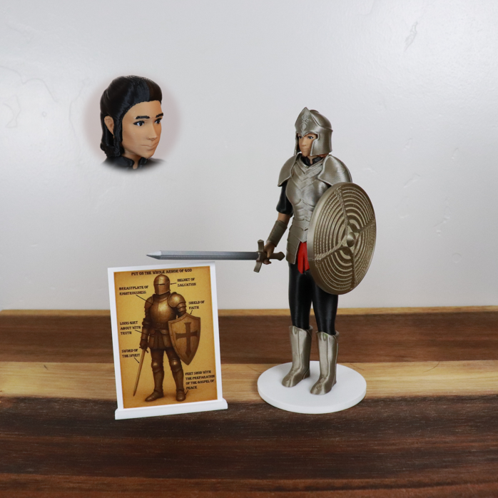 Armor of God Warrior - WOMAN (Black Tunic)