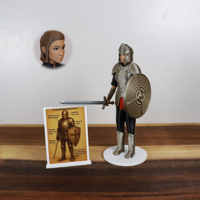 Armor of God Warrior - WOMAN (Black Tunic)