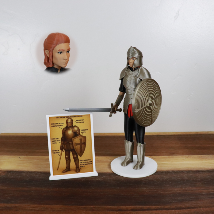 Armor of God Warrior - WOMAN (Black Tunic)