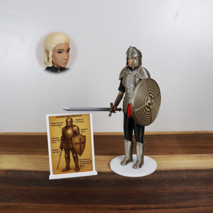 Armor of God Warrior - WOMAN (Black Tunic)