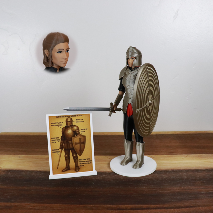 Armor of God Warrior - WOMAN (Black Tunic)