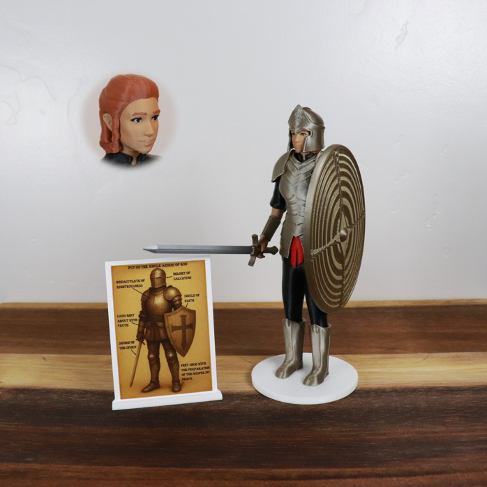 Armor of God Warrior - WOMAN (Black Tunic)