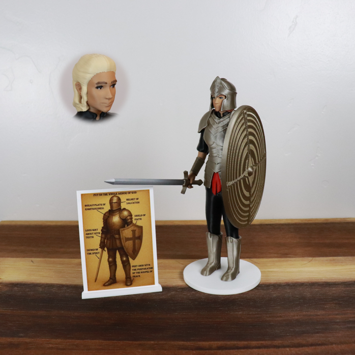 Armor of God Warrior - WOMAN (Black Tunic)