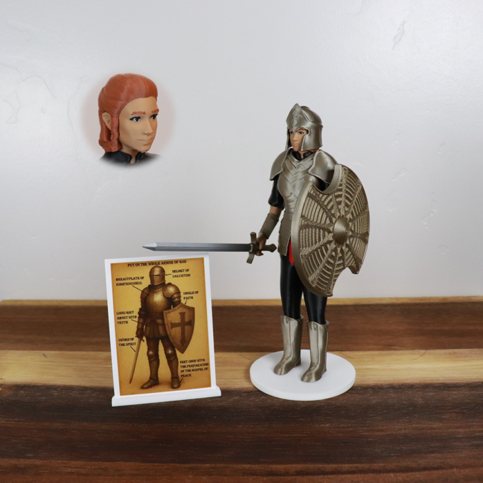 Armor of God Warrior - WOMAN (Black Tunic)