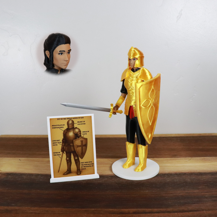 Armor of God Warrior - WOMAN (Black Tunic)