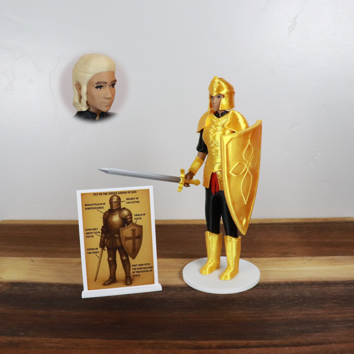 Armor of God Warrior - WOMAN (Black Tunic)