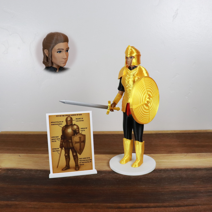 Armor of God Warrior - WOMAN (Black Tunic)