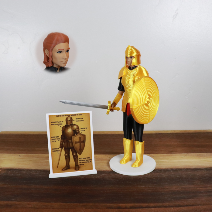 Armor of God Warrior - WOMAN (Black Tunic)