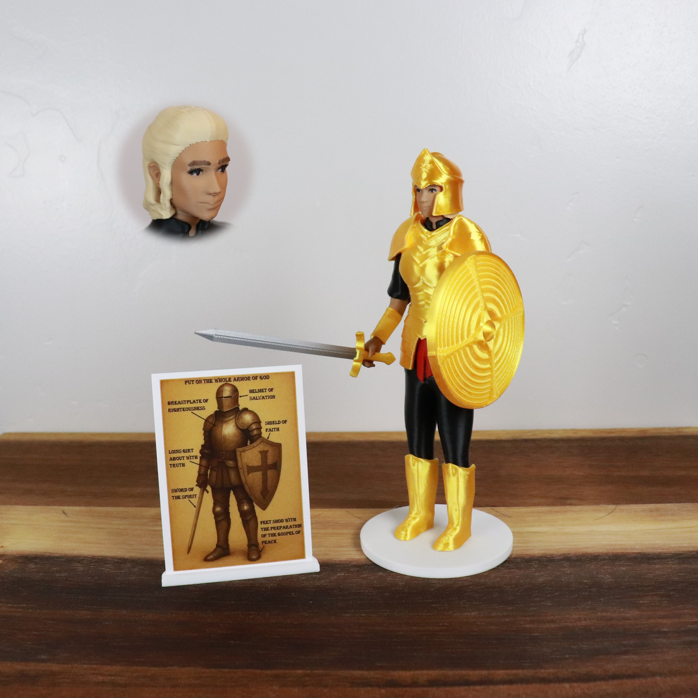 Armor of God Warrior - WOMAN (Black Tunic)