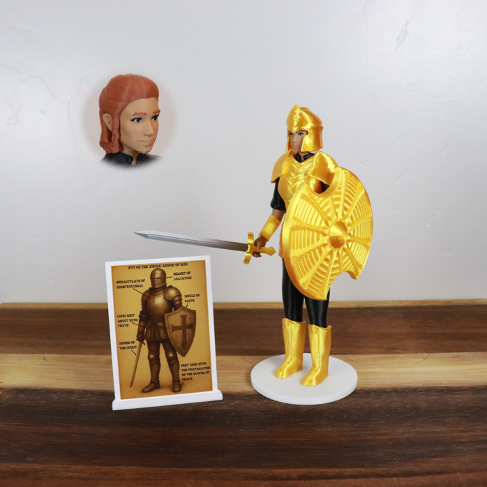 Armor of God Warrior - WOMAN (Black Tunic)