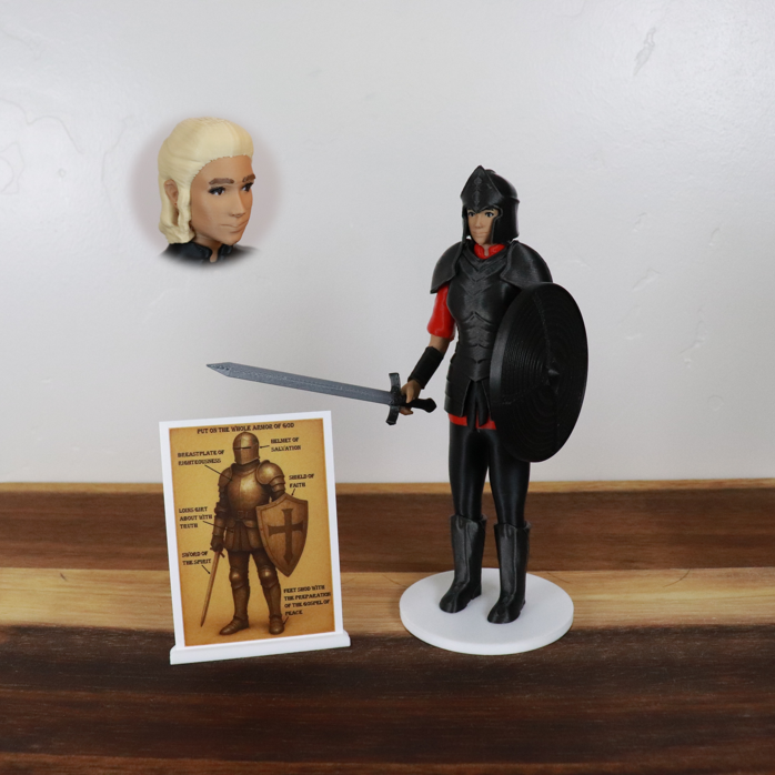 Armor of God Warrior - WOMAN (Red Tunic)