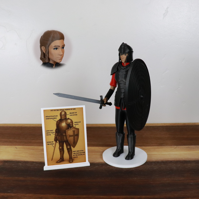 Armor of God Warrior - WOMAN (Red Tunic)