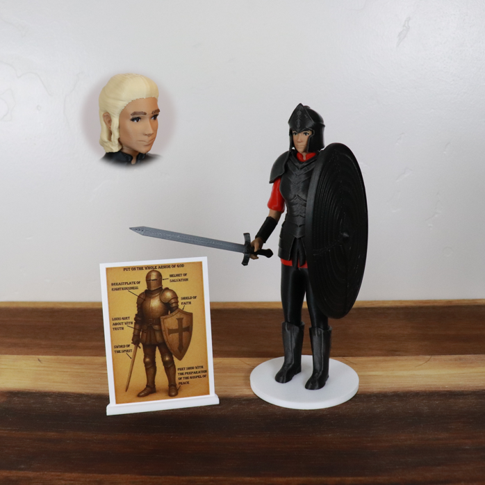 Armor of God Warrior - WOMAN (Red Tunic)