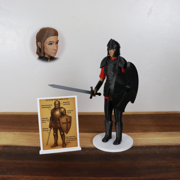 Armor of God Warrior - WOMAN (Red Tunic)