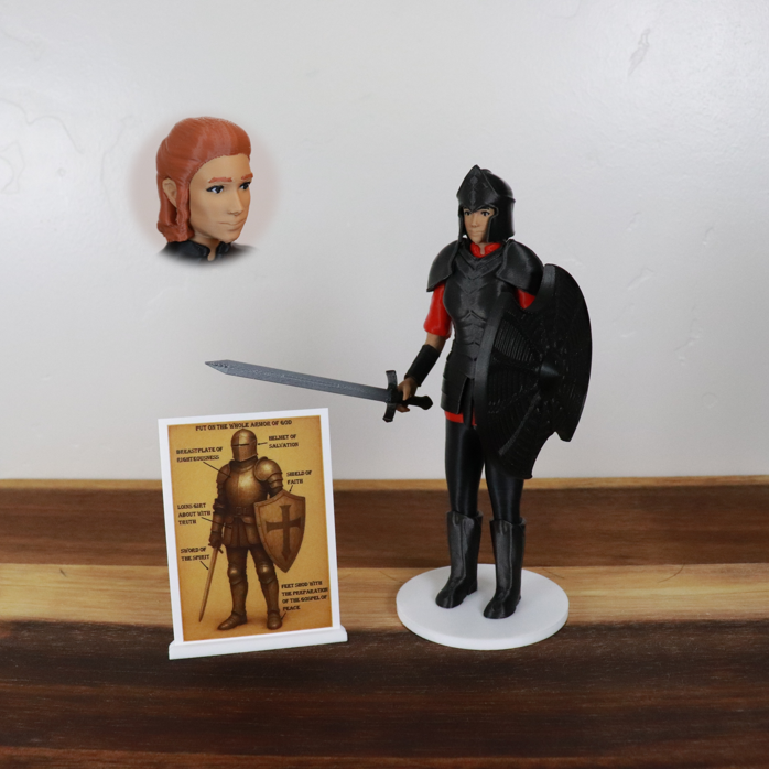 Armor of God Warrior - WOMAN (Red Tunic)