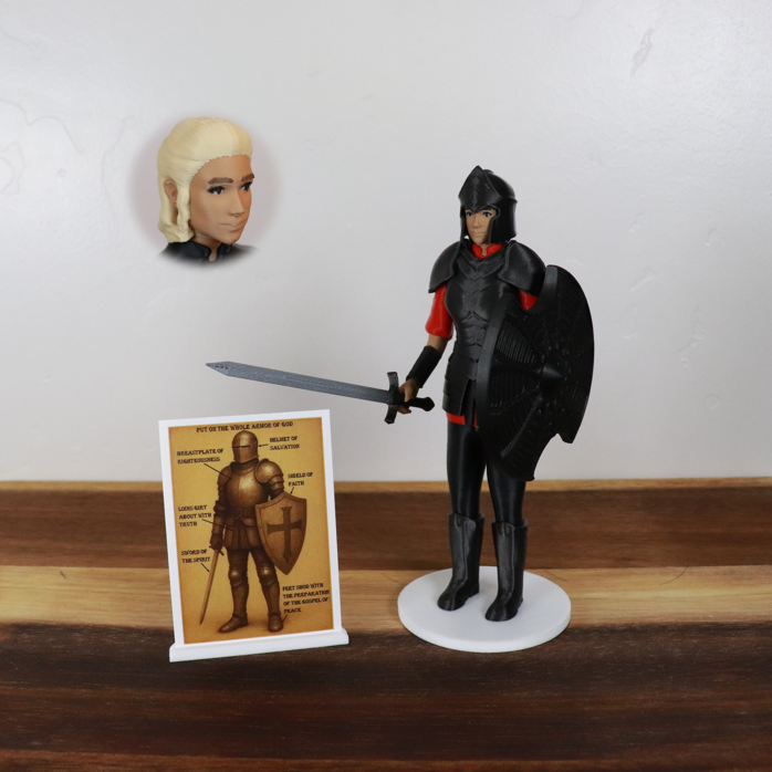 Armor of God Warrior - WOMAN (Red Tunic)