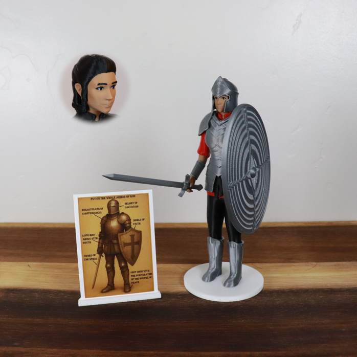 Armor of God Warrior - WOMAN (Red Tunic)