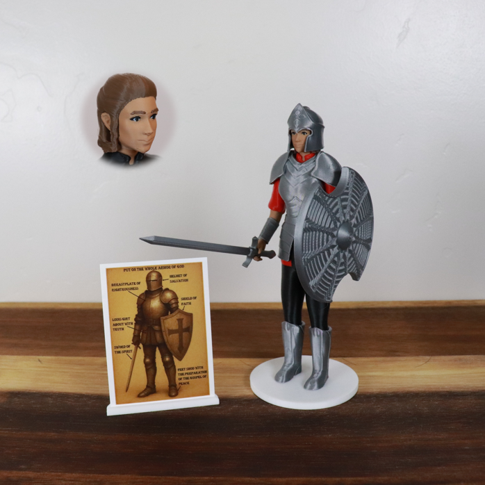 Armor of God Warrior - WOMAN (Red Tunic)