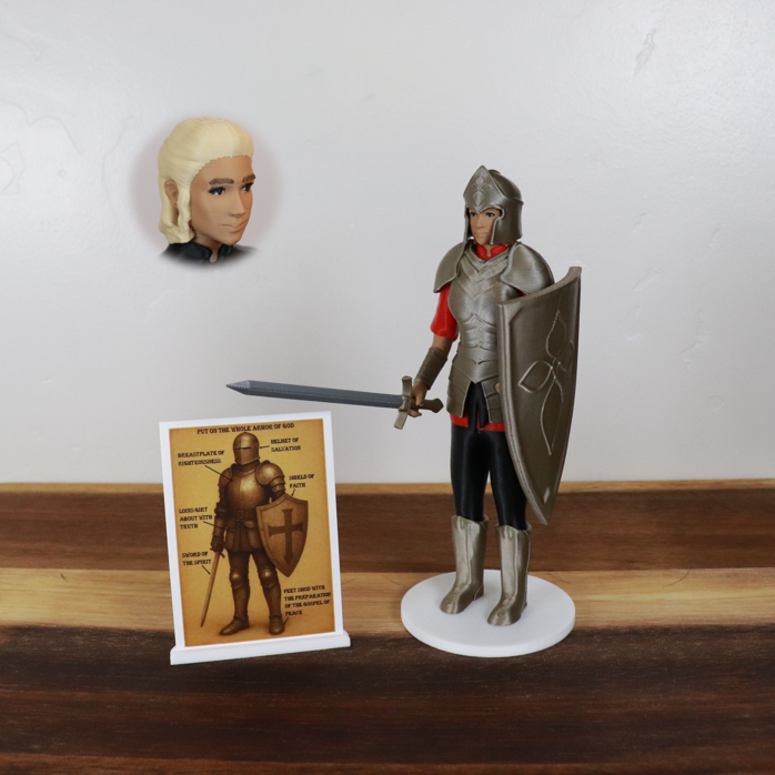 Armor of God Warrior - WOMAN (Red Tunic)