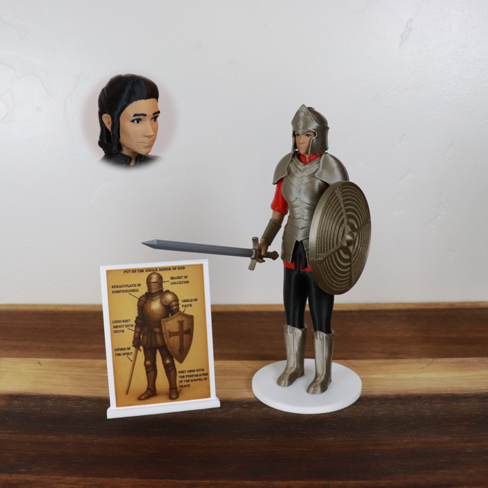 Armor of God Warrior - WOMAN (Red Tunic)