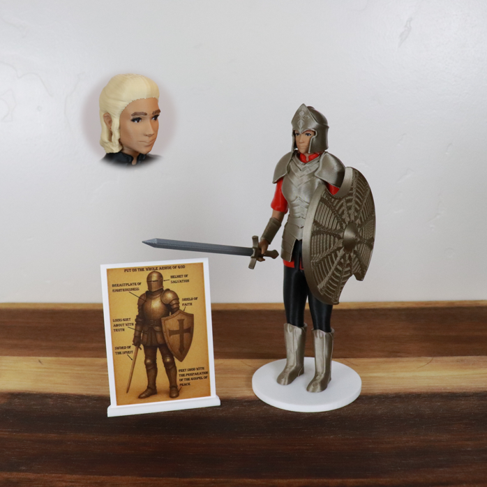 Armor of God Warrior - WOMAN (Red Tunic)