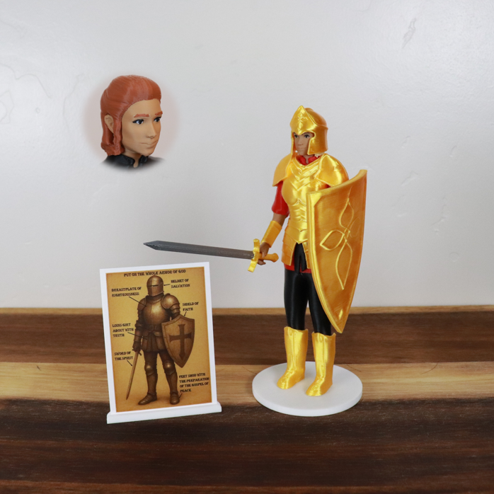 Armor of God Warrior - WOMAN (Red Tunic)