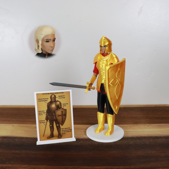 Armor of God Warrior - WOMAN (Red Tunic)