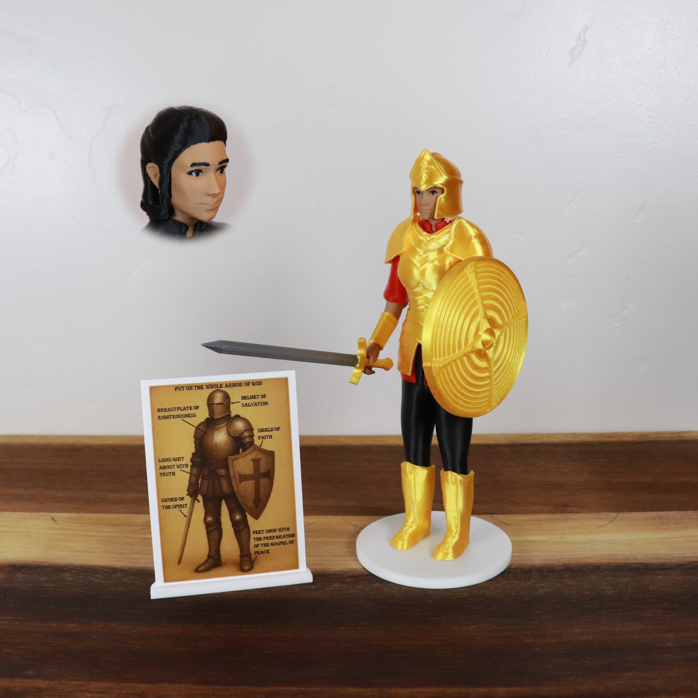 Armor of God Warrior - WOMAN (Red Tunic)