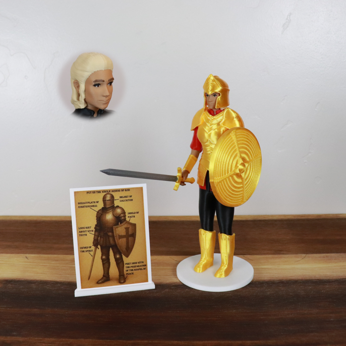 Armor of God Warrior - WOMAN (Red Tunic)