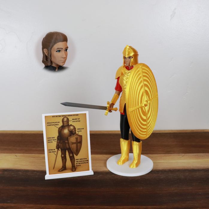 Armor of God Warrior - WOMAN (Red Tunic)