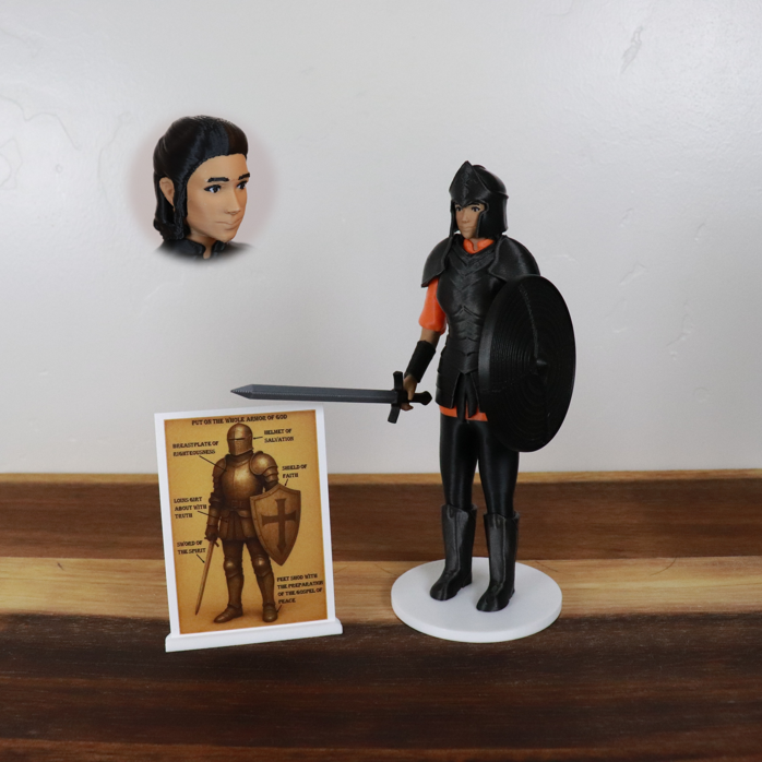 Armor of God Warrior - WOMAN (Orange Tunic)