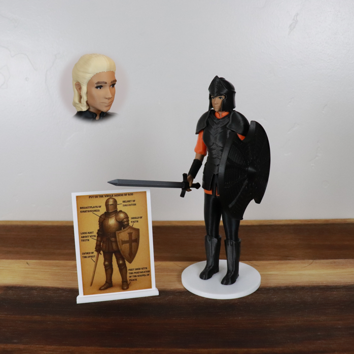 Armor of God Warrior - WOMAN (Orange Tunic)