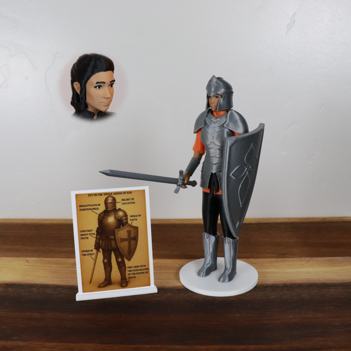 Armor of God Warrior - WOMAN (Orange Tunic)