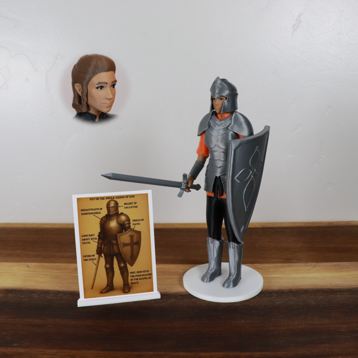Armor of God Warrior - WOMAN (Orange Tunic)