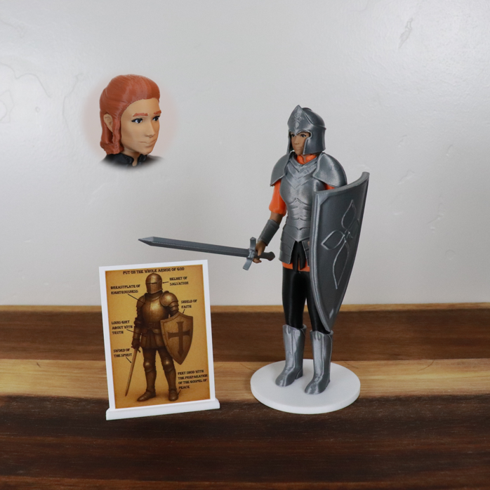 Armor of God Warrior - WOMAN (Orange Tunic)
