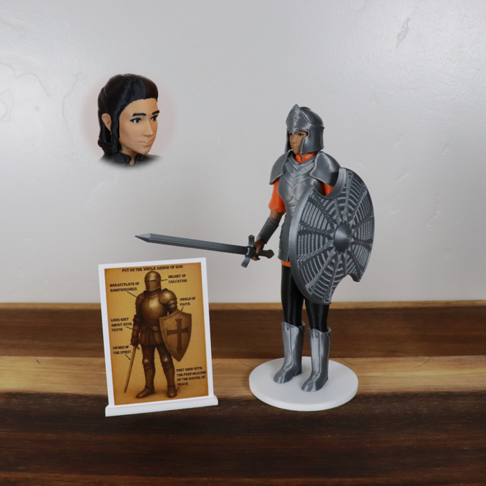 Armor of God Warrior - WOMAN (Orange Tunic)