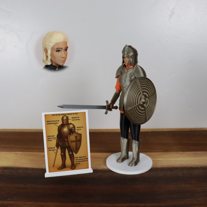 Armor of God Warrior - WOMAN (Orange Tunic)