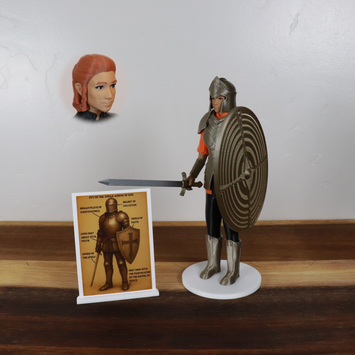 Armor of God Warrior - WOMAN (Orange Tunic)