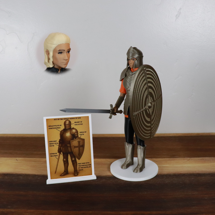 Armor of God Warrior - WOMAN (Orange Tunic)