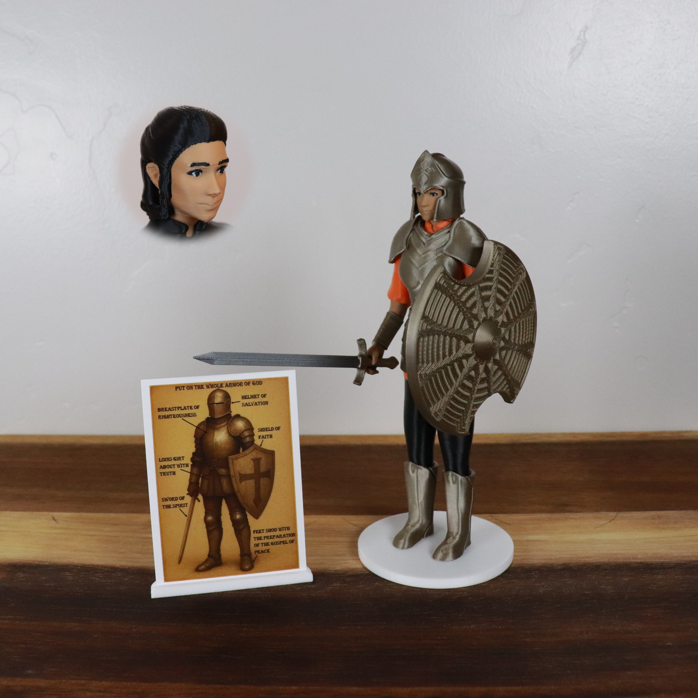 Armor of God Warrior - WOMAN (Orange Tunic)