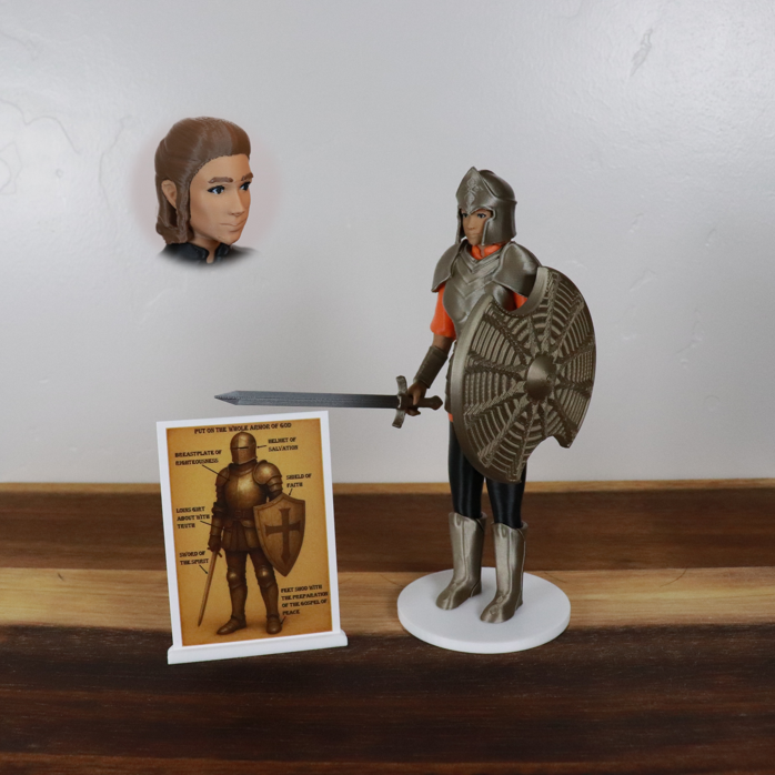 Armor of God Warrior - WOMAN (Orange Tunic)