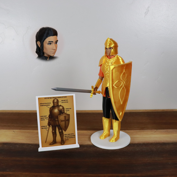 Armor of God Warrior - WOMAN (Orange Tunic)