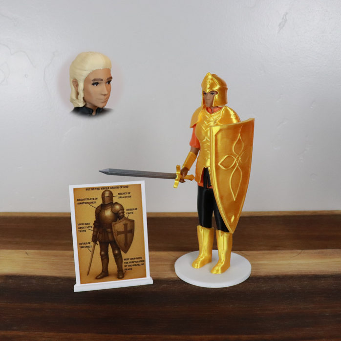 Armor of God Warrior - WOMAN (Orange Tunic)