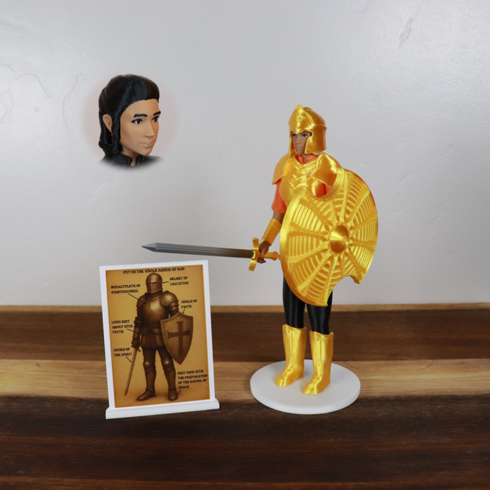 Armor of God Warrior - WOMAN (Orange Tunic)