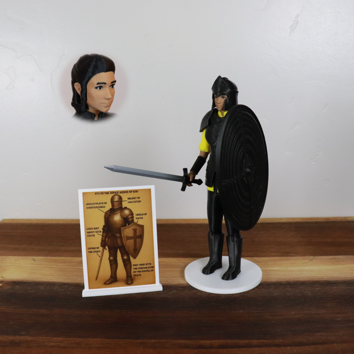 Armor of God Warrior - WOMAN (Yellow Tunic)