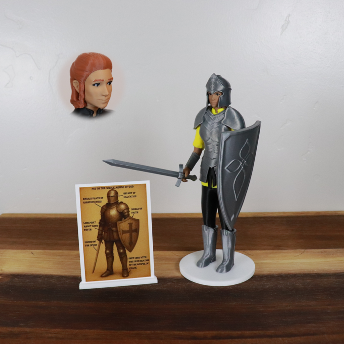 Armor of God Warrior - WOMAN (Yellow Tunic)